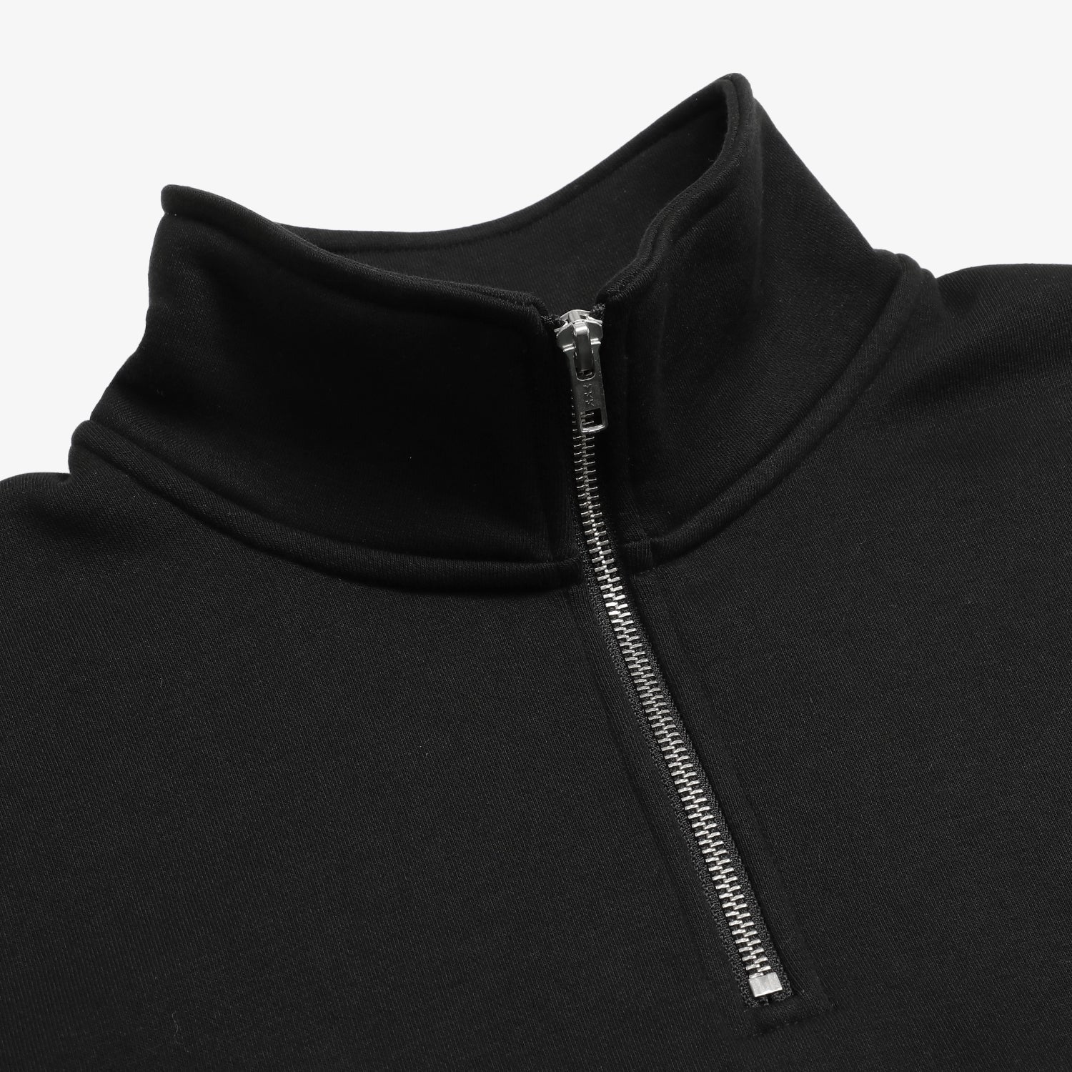 Half Zip Sweat shirt Black