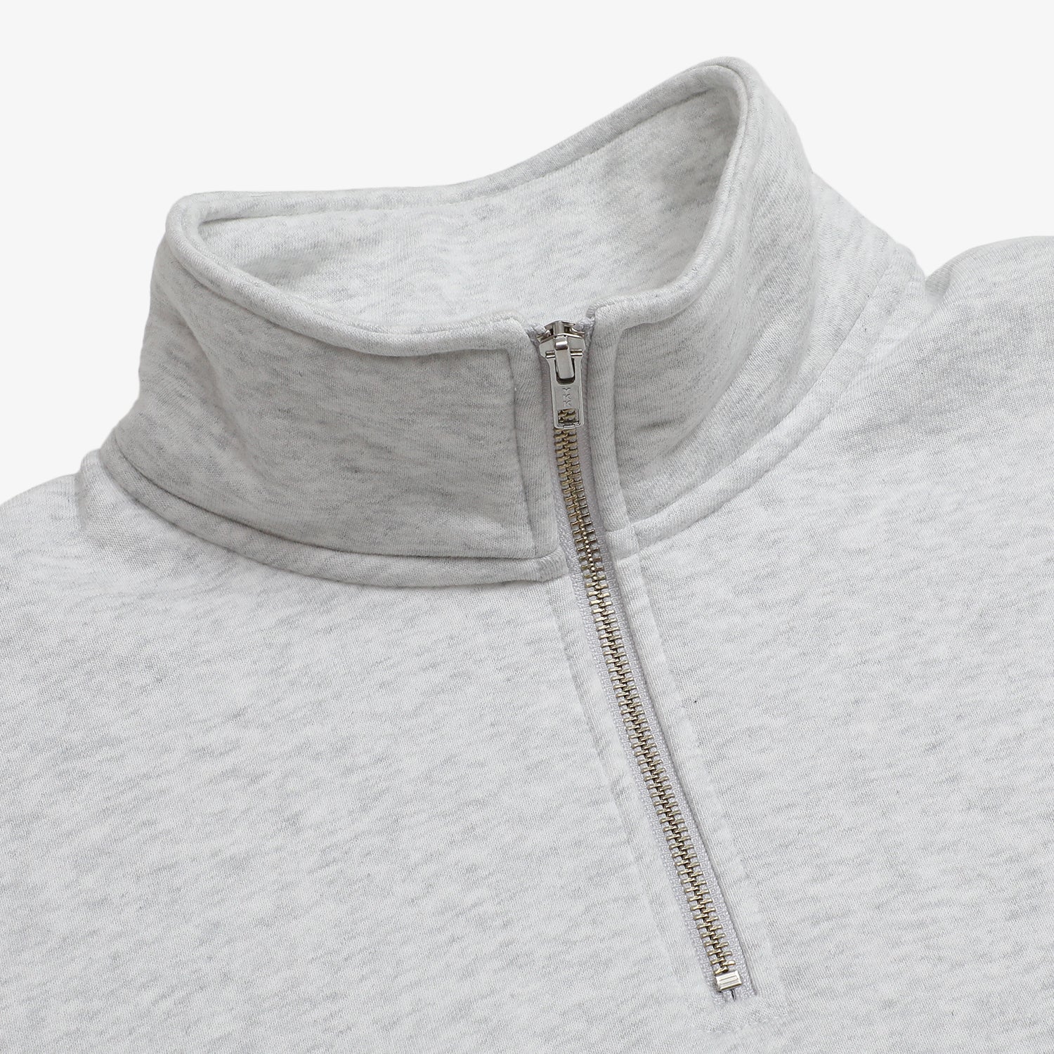 Half Zip Sweat shirt Gray