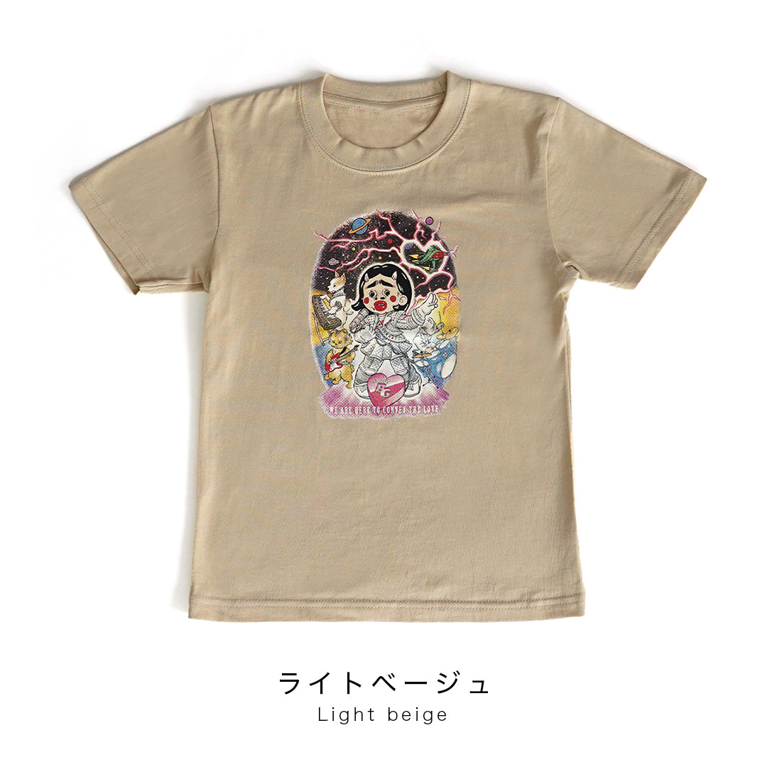 mune × Briana Gigante Bari Cawaii T-shirt "LOVE POP GALAXY!"こども