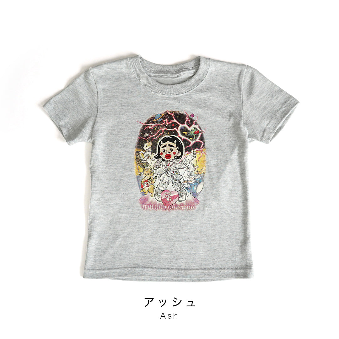 mune × Briana Gigante Bari Cawaii T-shirt "LOVE POP GALAXY!"こども