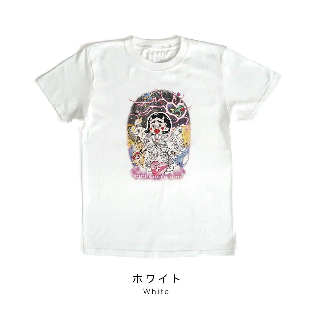 mune × Briana Gigante Bari Cawaii T-shirt "LOVE POP GALAXY!"こども