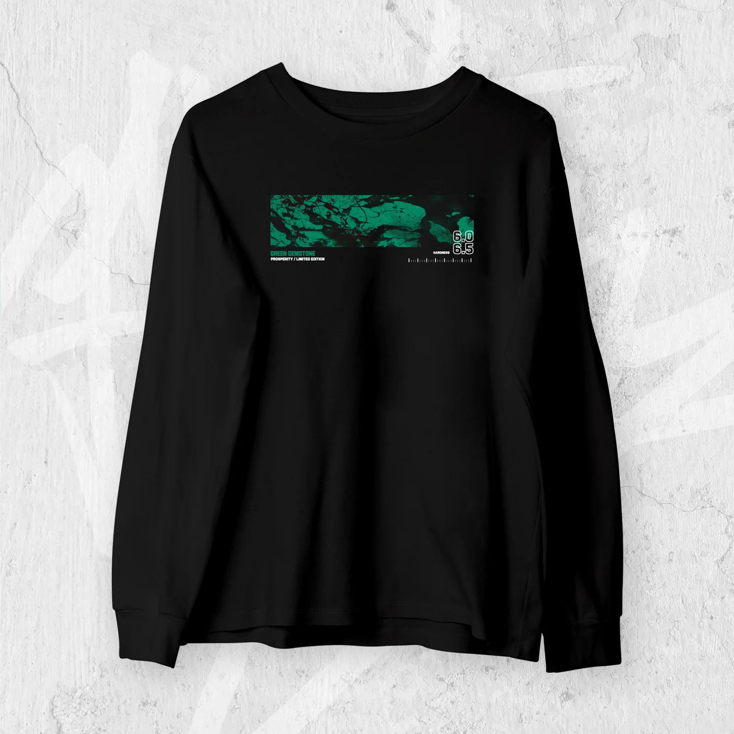 NEPHRITE GEM STONE LONG SLEEVE TEE