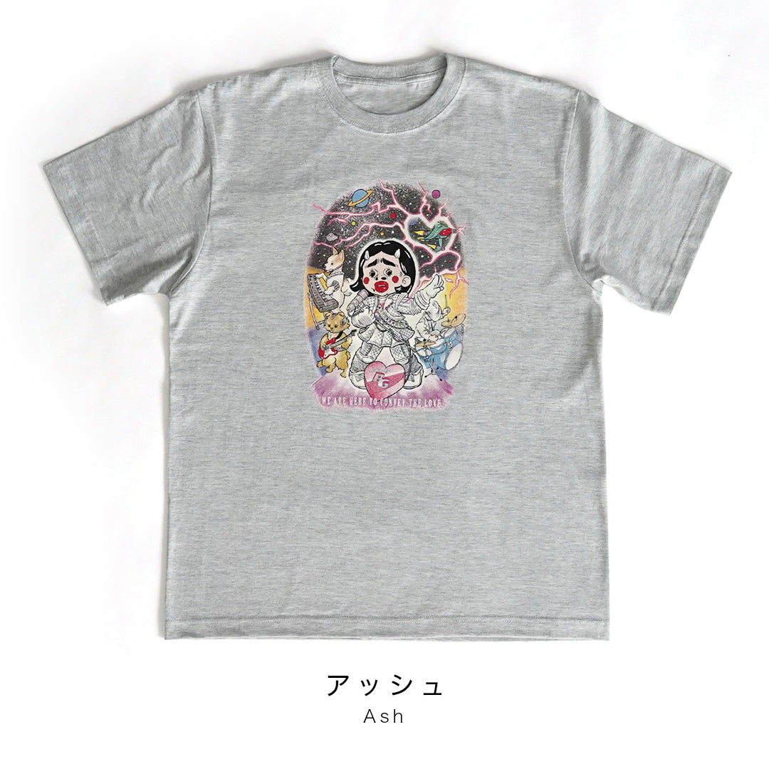 mune × Briana Gigante Bari Cawaii T-shirt "LOVE POP GALAXY!" おとな